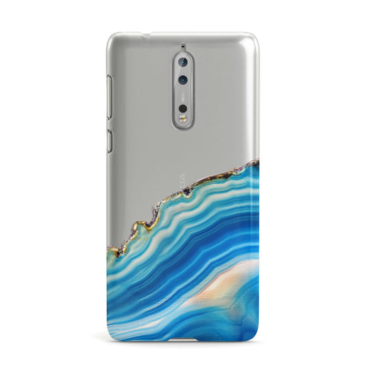 Agate Pale Blue and Bright Blue Nokia Case