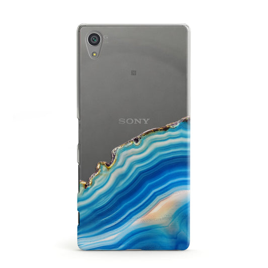 Agate Pale Blue and Bright Blue Sony Xperia Case