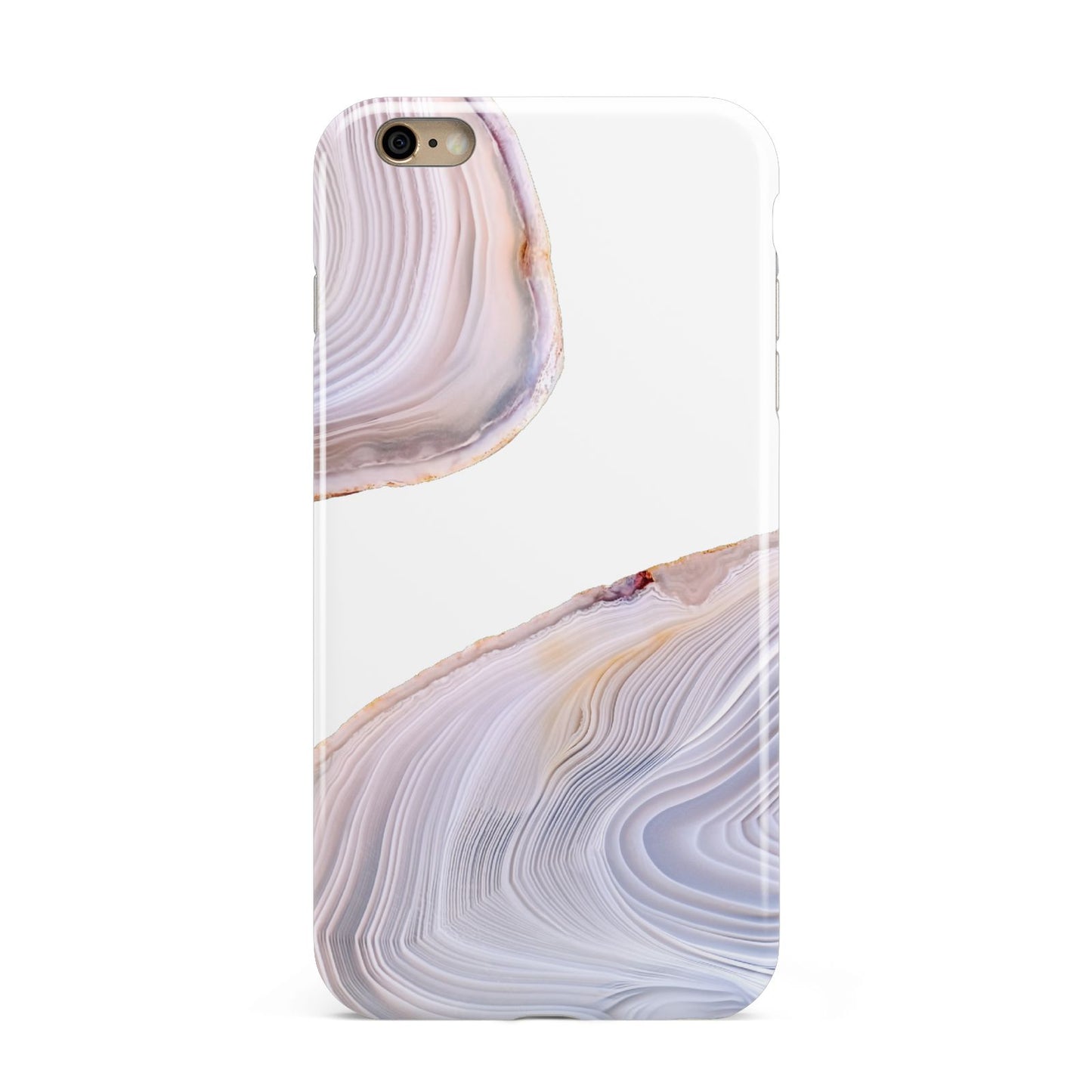 Agate Pale Pink and Blue Apple iPhone 6 Plus 3D Tough Case