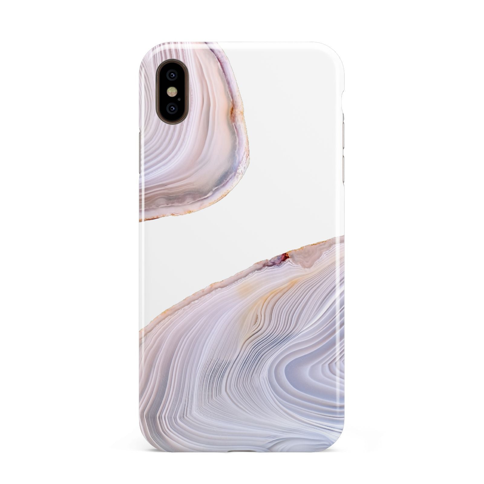 Agate Pale Pink and Blue Apple iPhone Xs Max 3D Tough Case