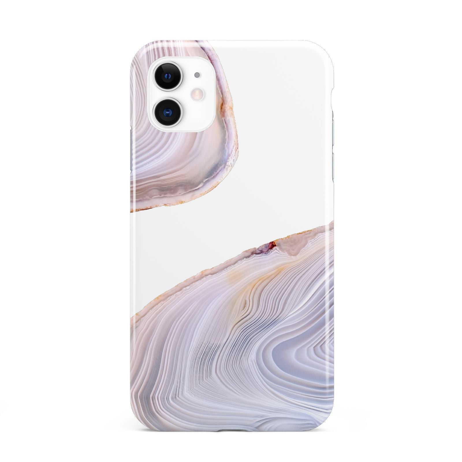 Agate Pale Pink and Blue iPhone 11 3D Tough Case