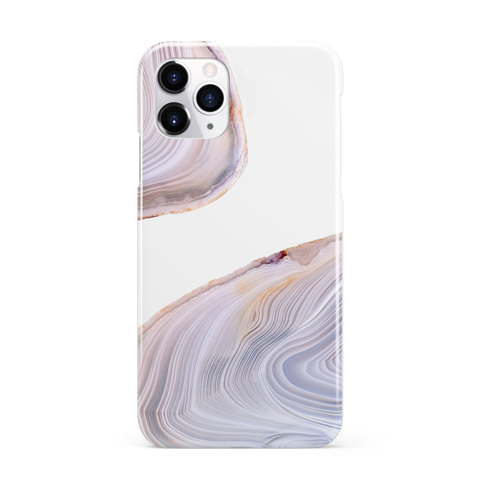 Agate Pale Pink and Blue iPhone 11 Pro 3D Snap Case