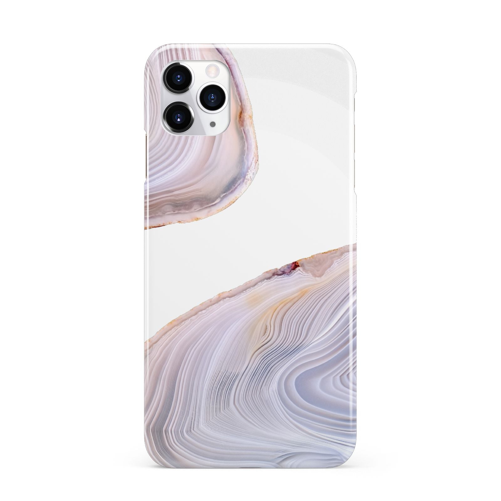 Agate Pale Pink and Blue iPhone 11 Pro Max 3D Snap Case