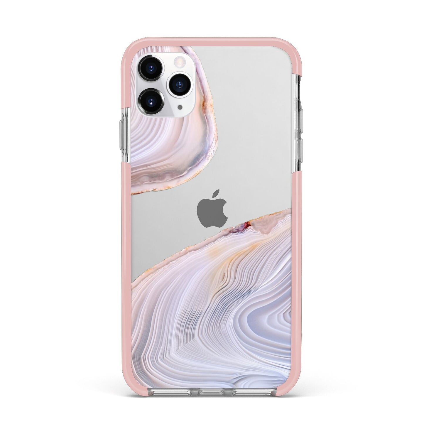 Agate Pale Pink and Blue iPhone 11 Pro Max Impact Pink Edge Case