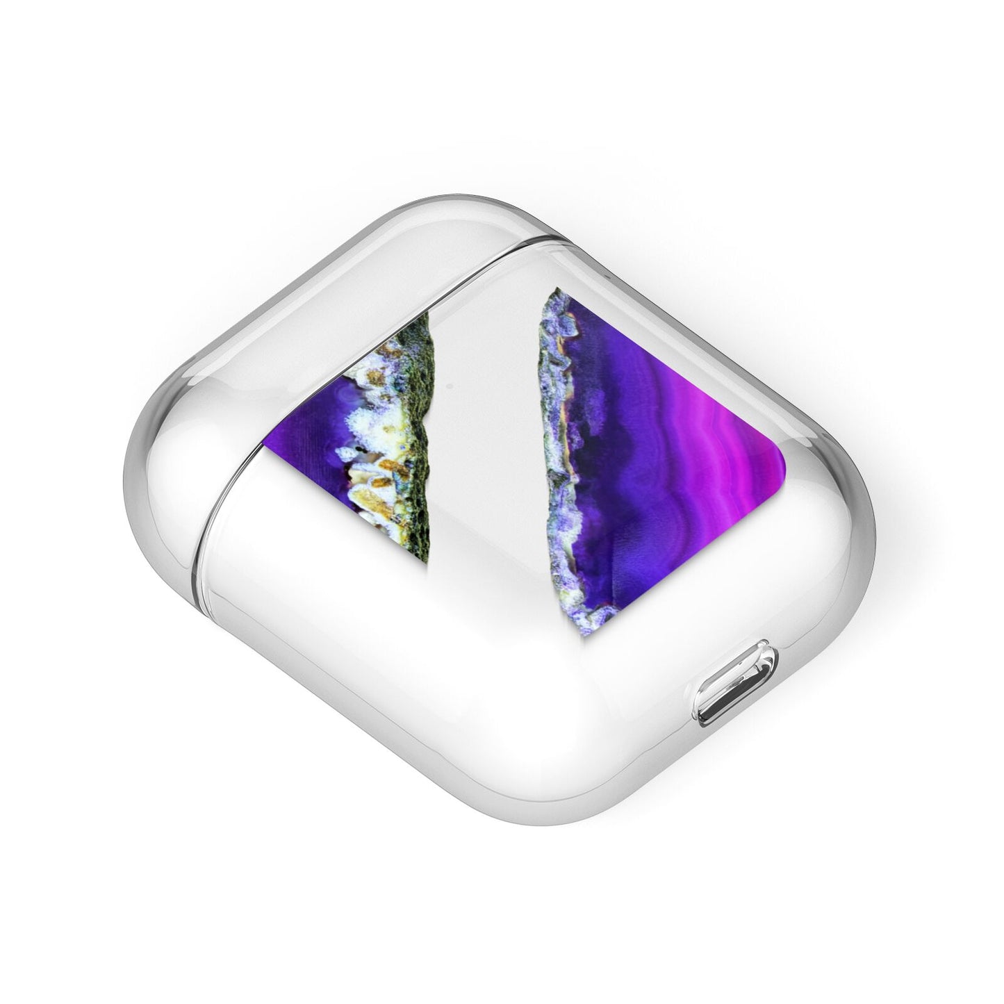 Agate Purple and Pink AirPods Case Laid Flat