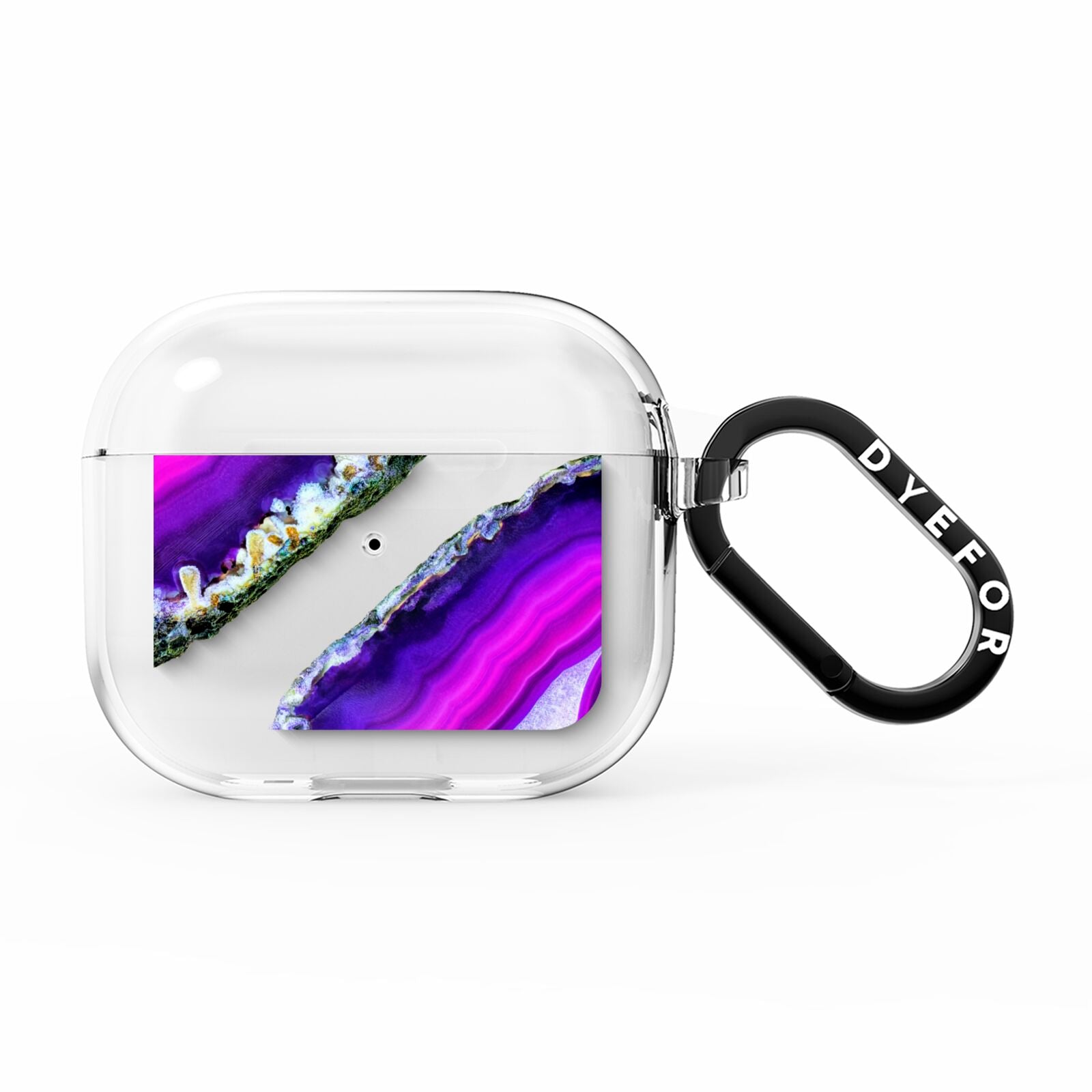 Agate Purple and Pink AirPods Clear Case 3rd Gen