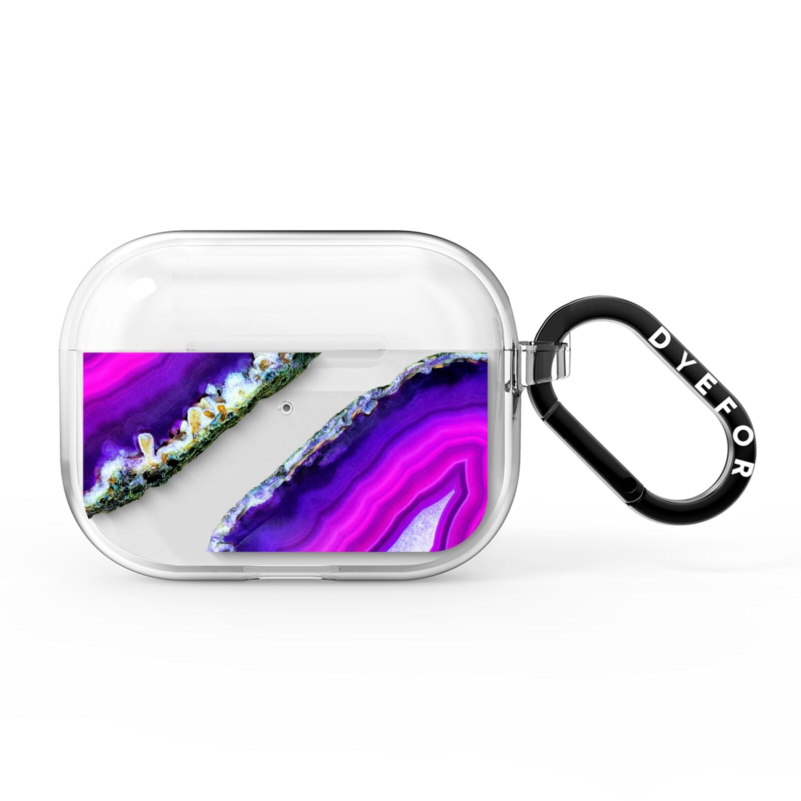 Agate Purple and Pink AirPods Pro Clear Case