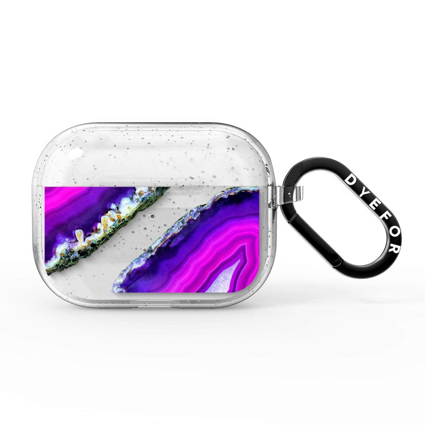 Agate Purple and Pink AirPods Pro Glitter Case