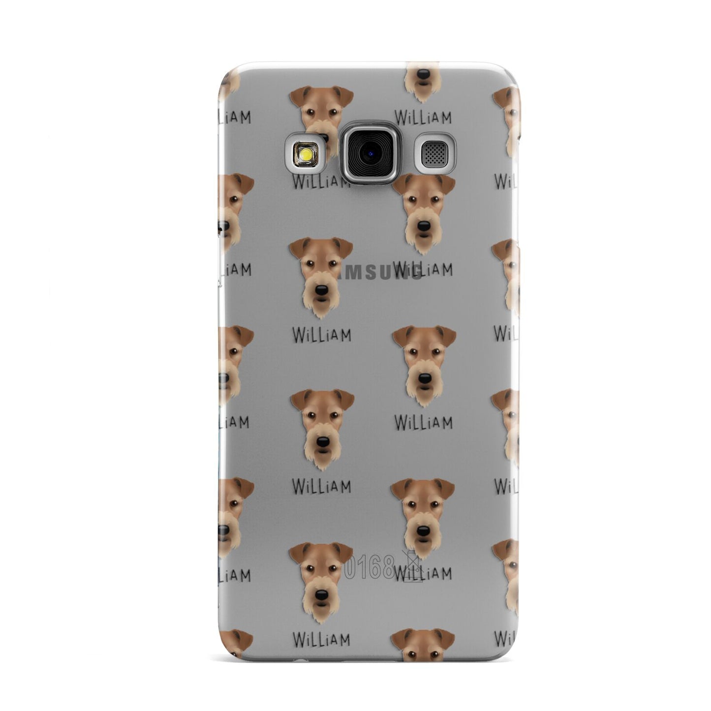 Airedale Terrier Icon with Name Samsung Galaxy A3 Case
