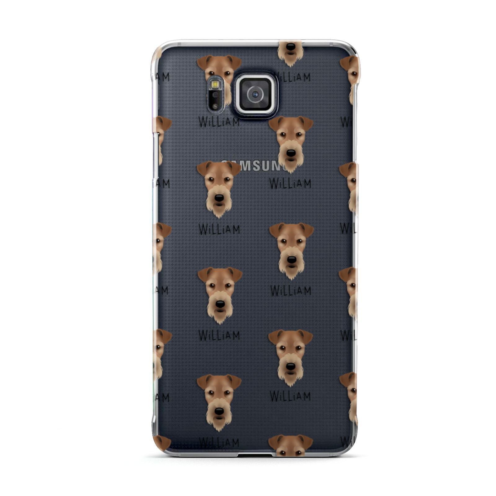 Airedale Terrier Icon with Name Samsung Galaxy Alpha Case