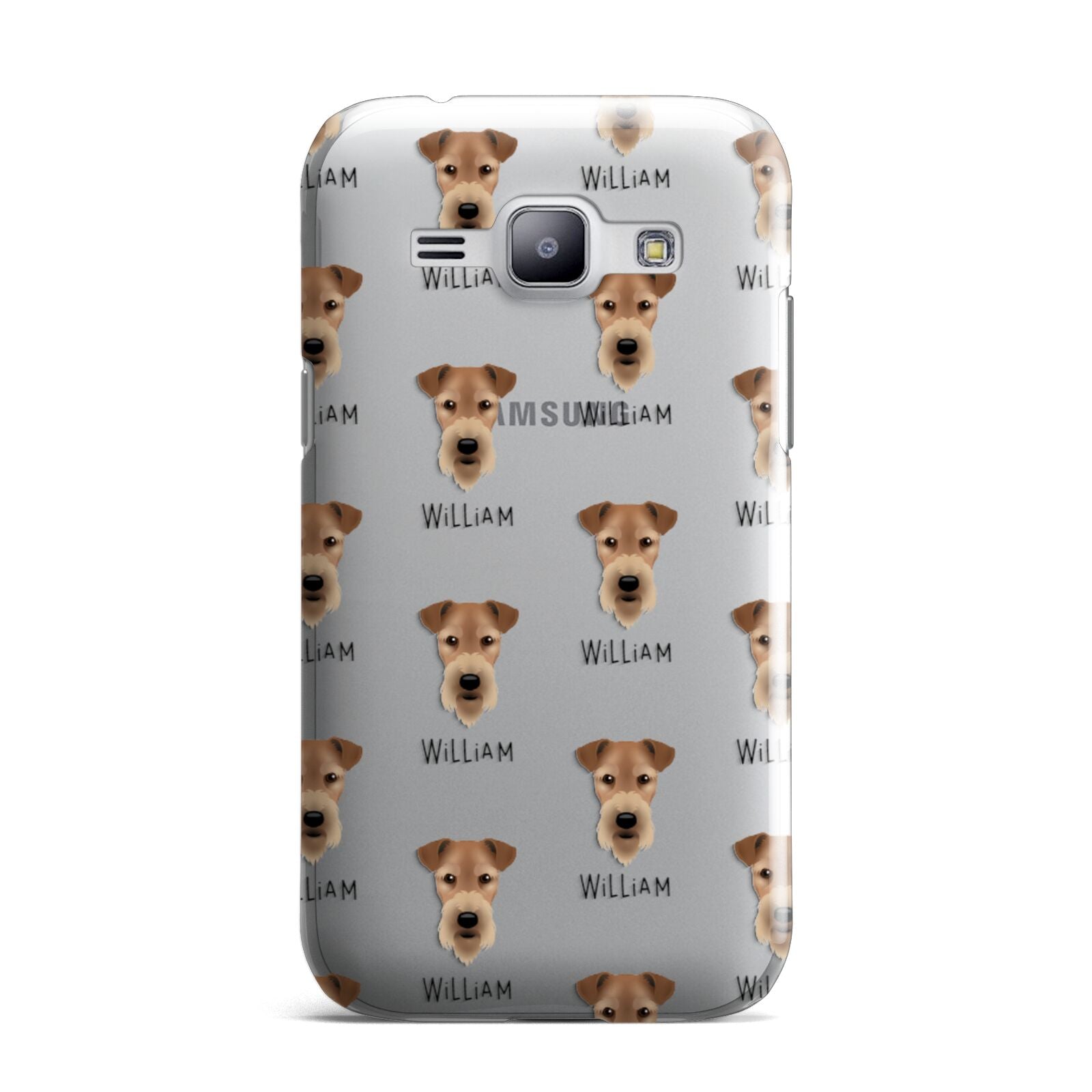 Airedale Terrier Icon with Name Samsung Galaxy J1 2015 Case