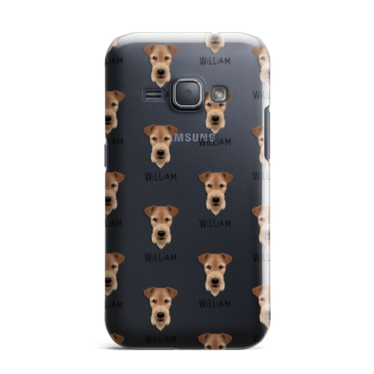 Airedale Terrier Icon with Name Samsung Galaxy J1 2016 Case