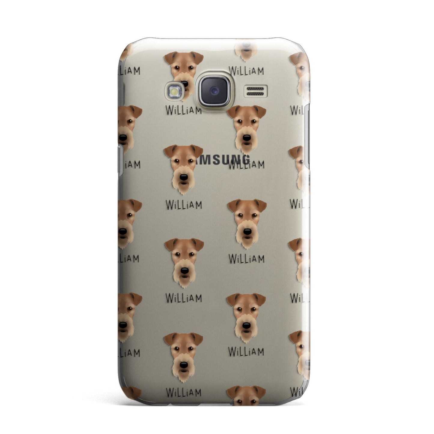 Airedale Terrier Icon with Name Samsung Galaxy J7 Case