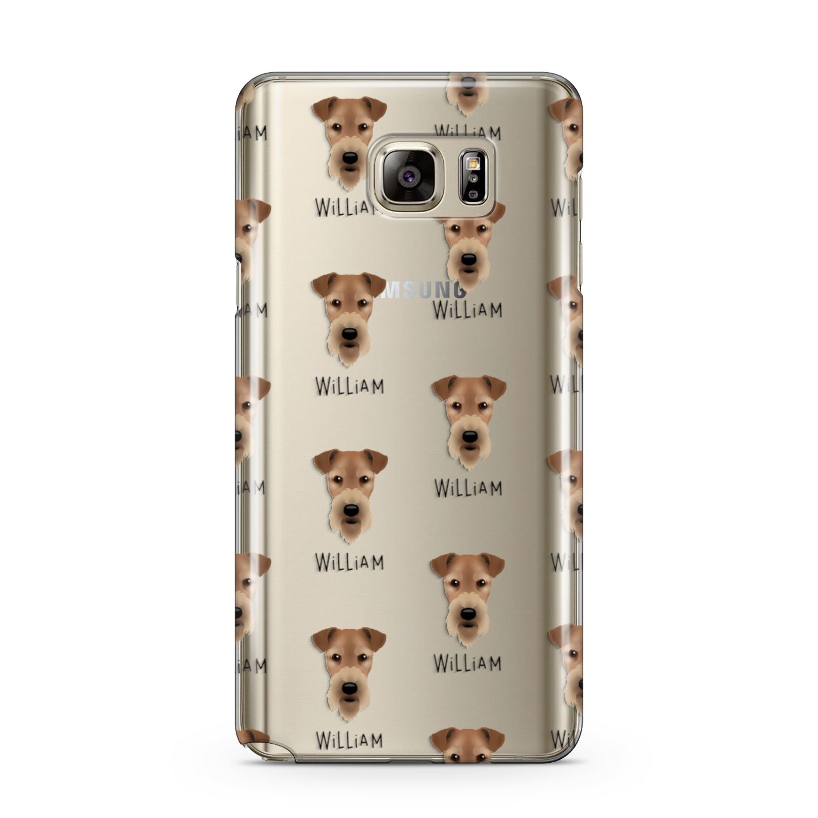 Airedale Terrier Icon with Name Samsung Galaxy Note 5 Case