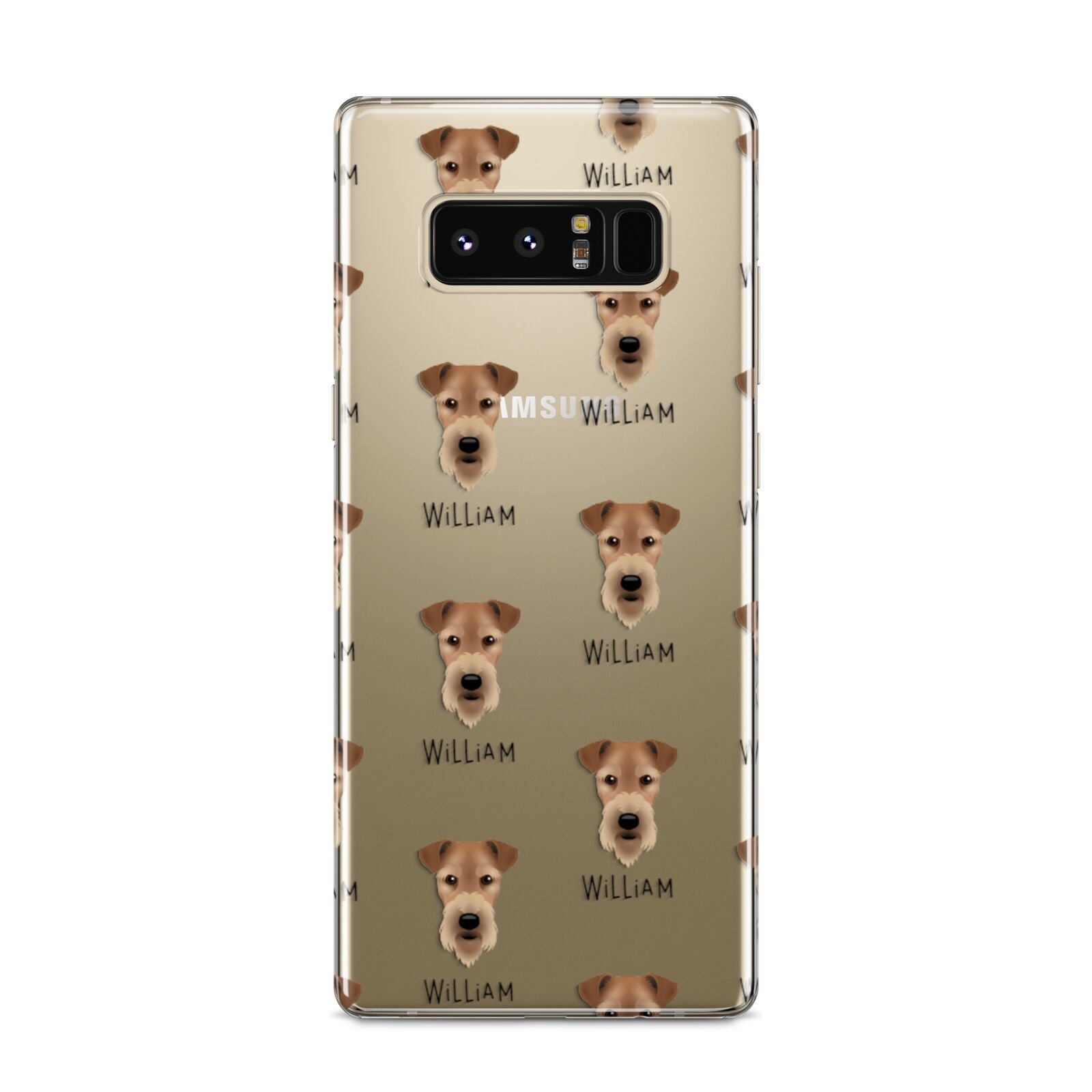 Airedale Terrier Icon with Name Samsung Galaxy S8 Case