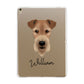 Airedale Terrier Personalised Apple iPad Gold Case