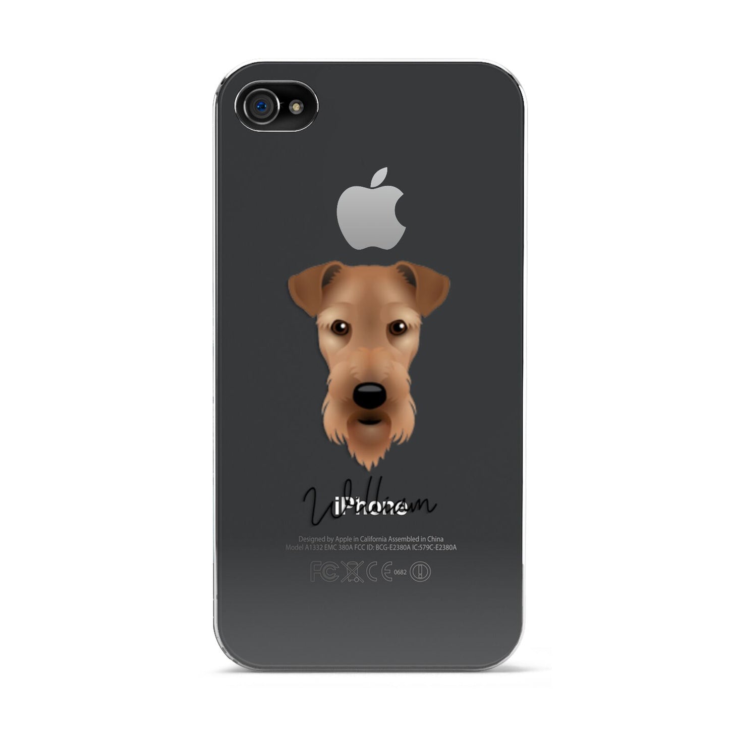 Airedale Terrier Personalised Apple iPhone 4s Case