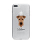 Airedale Terrier Personalised iPhone 7 Plus Bumper Case on Silver iPhone