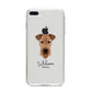 Airedale Terrier Personalised iPhone 8 Plus Bumper Case on Silver iPhone