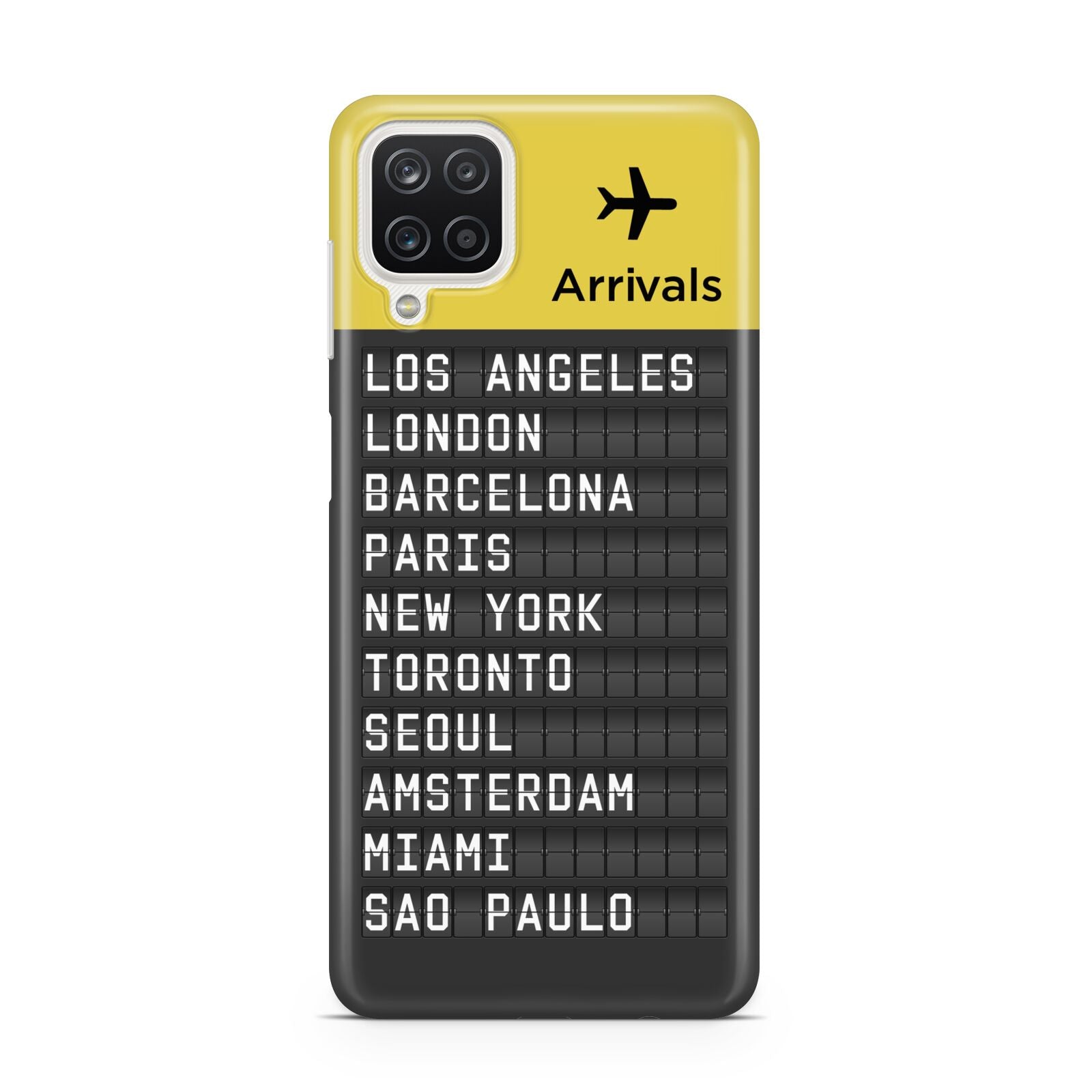 Airport Arrivals Board Samsung A12 Case