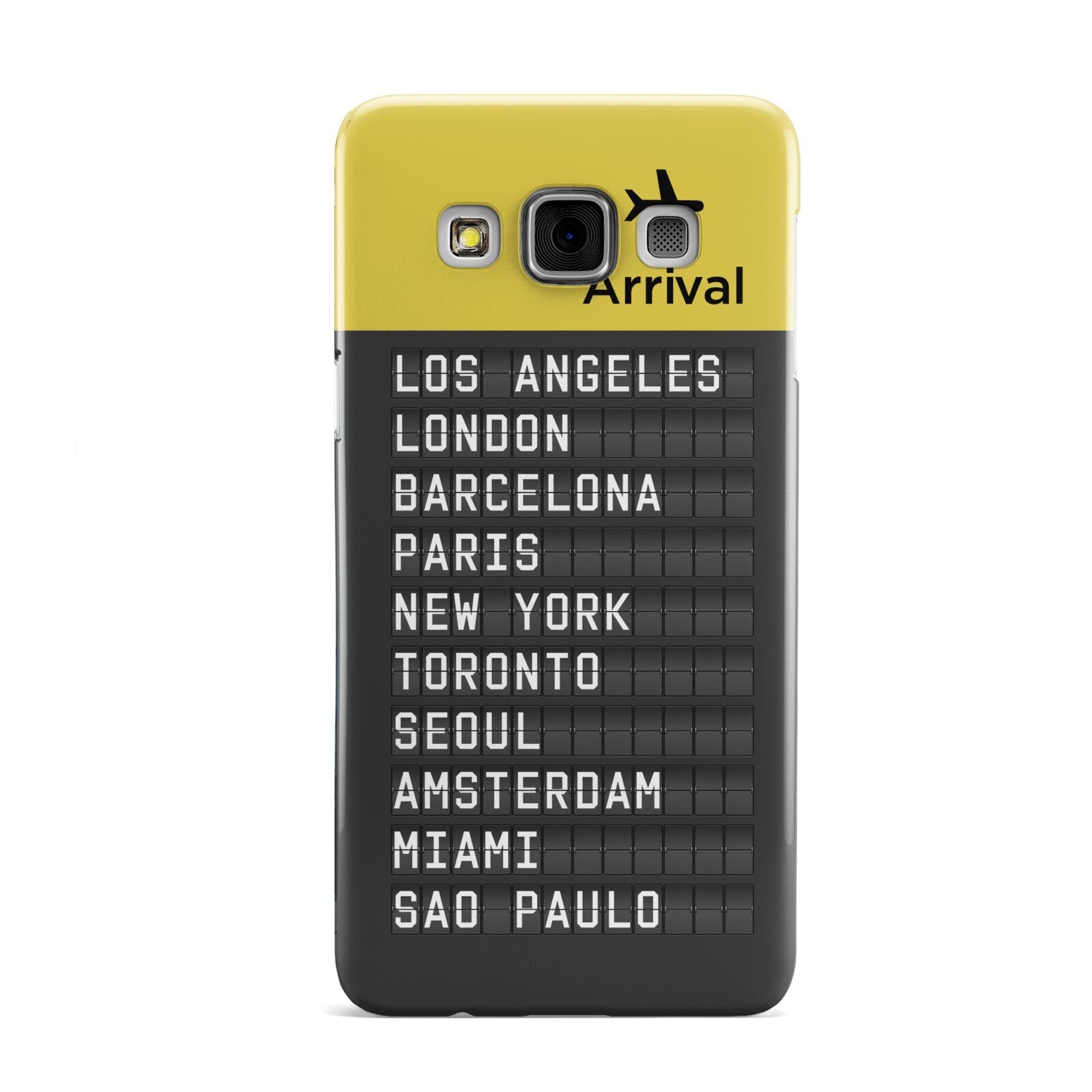 Airport Arrivals Board Samsung Galaxy A3 Case