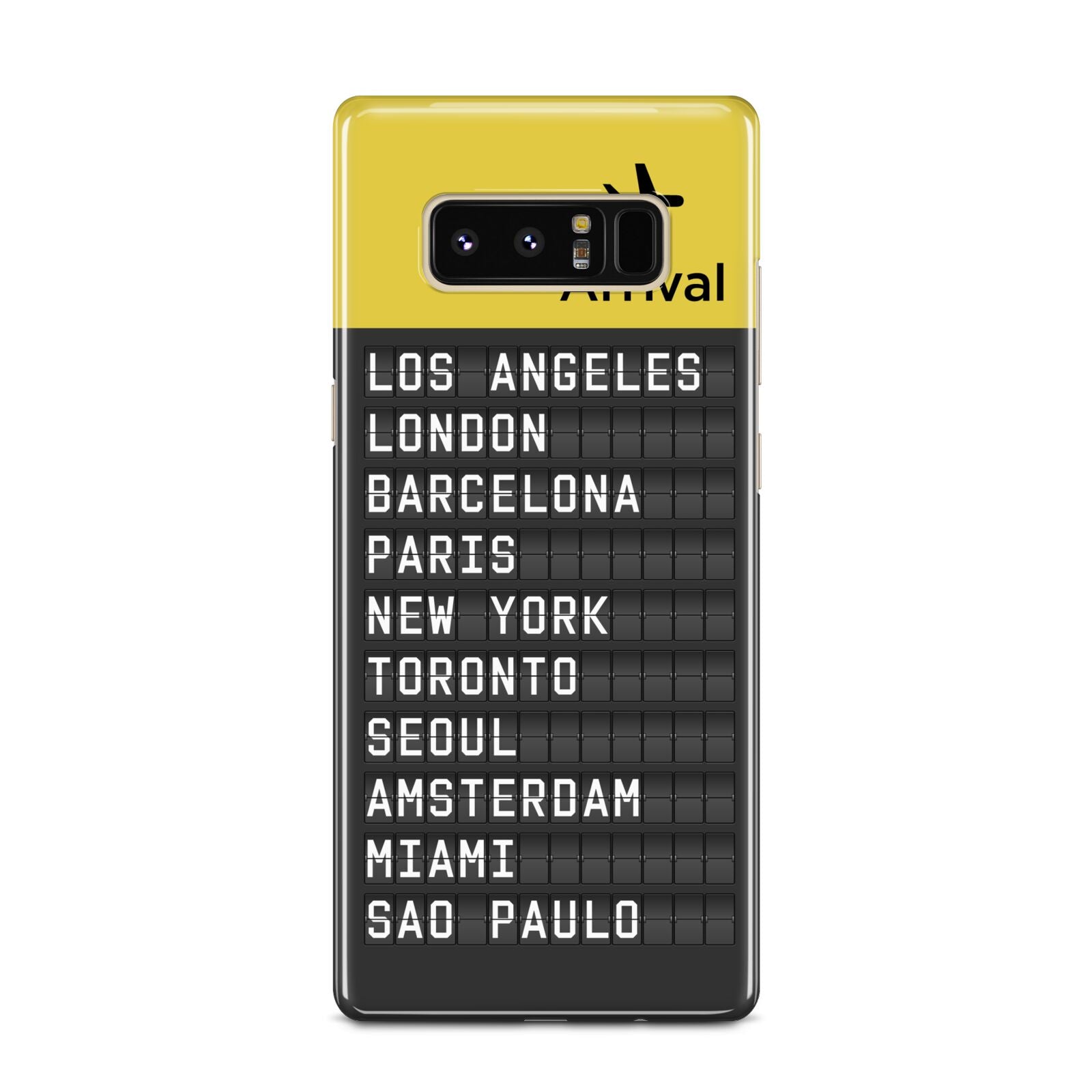 Airport Arrivals Board Samsung Galaxy Note 8 Case