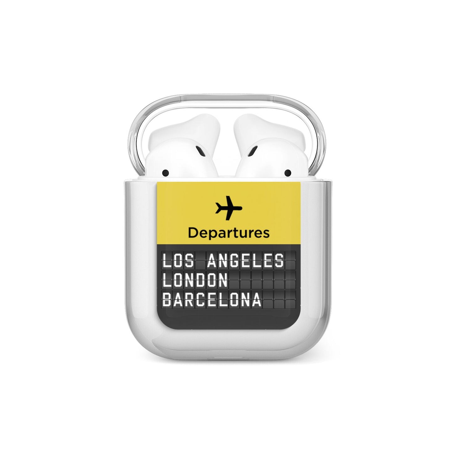 Airport Departures Board AirPods Case