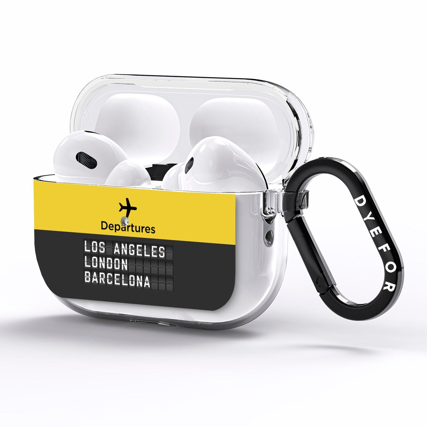 Airport Departures Board AirPods Pro Clear Case Side Image