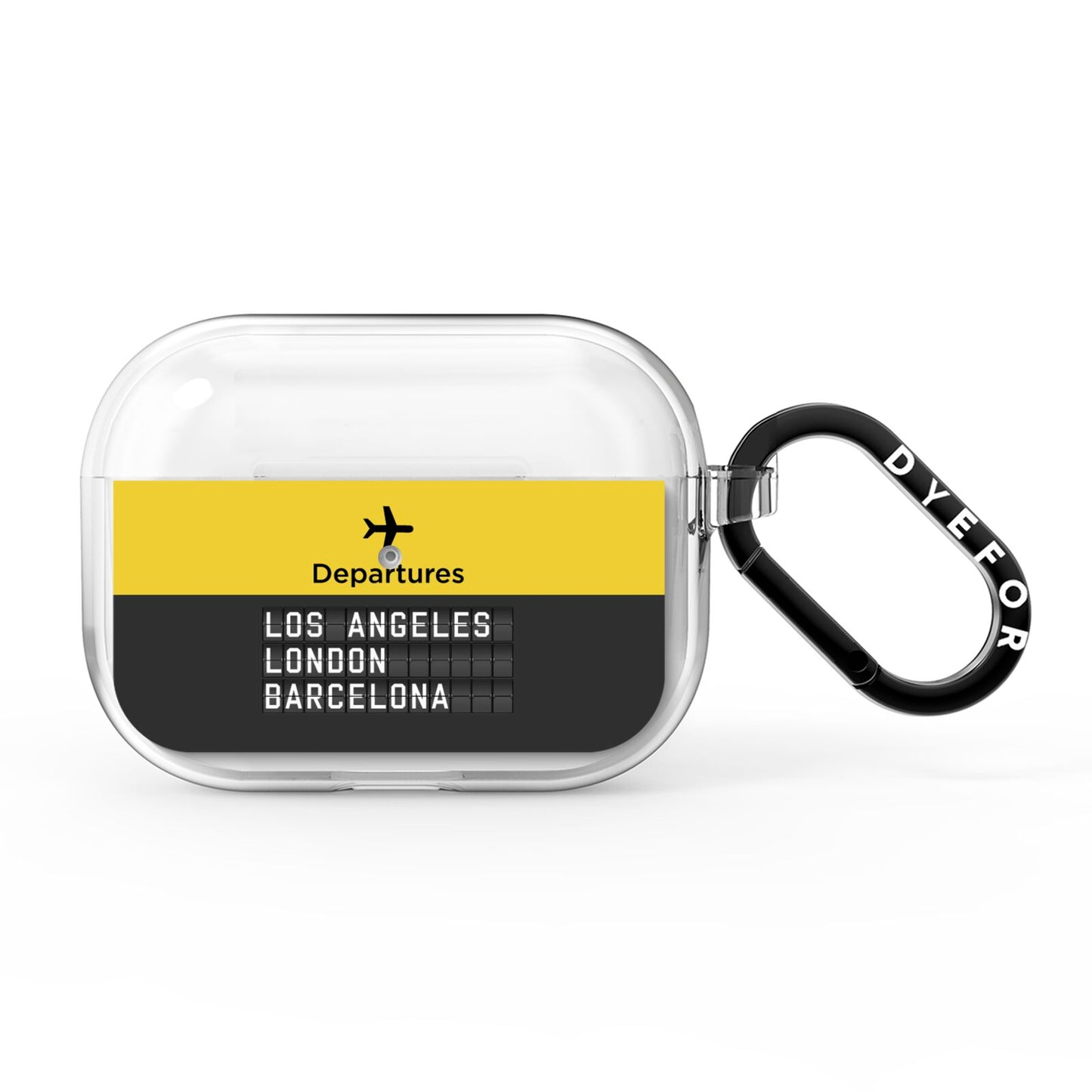 Airport Departures Board AirPods Pro Clear Case