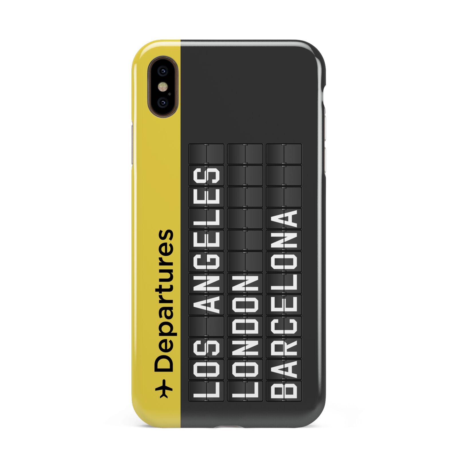 Airport Departures Board Apple iPhone Xs Max 3D Tough Case