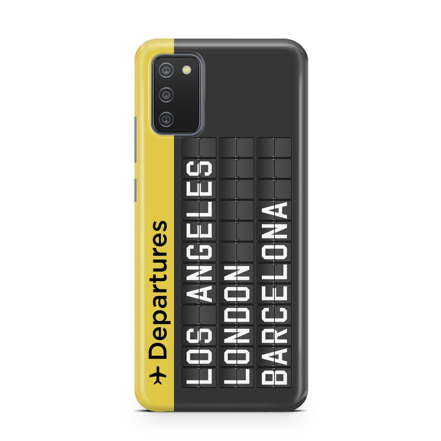 Airport Departures Board Samsung A02s Case