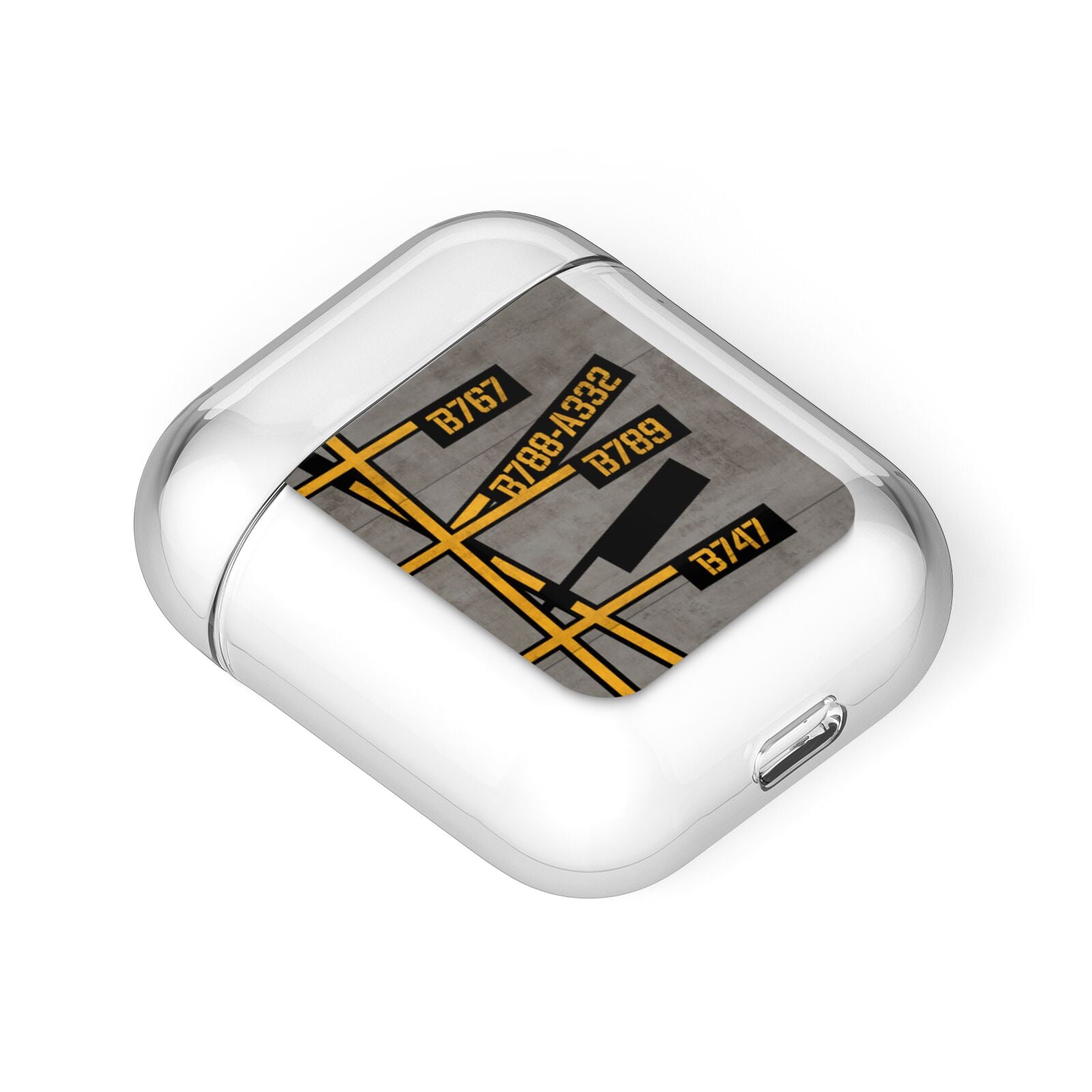 Airport Parking Markings AirPods Case Laid Flat