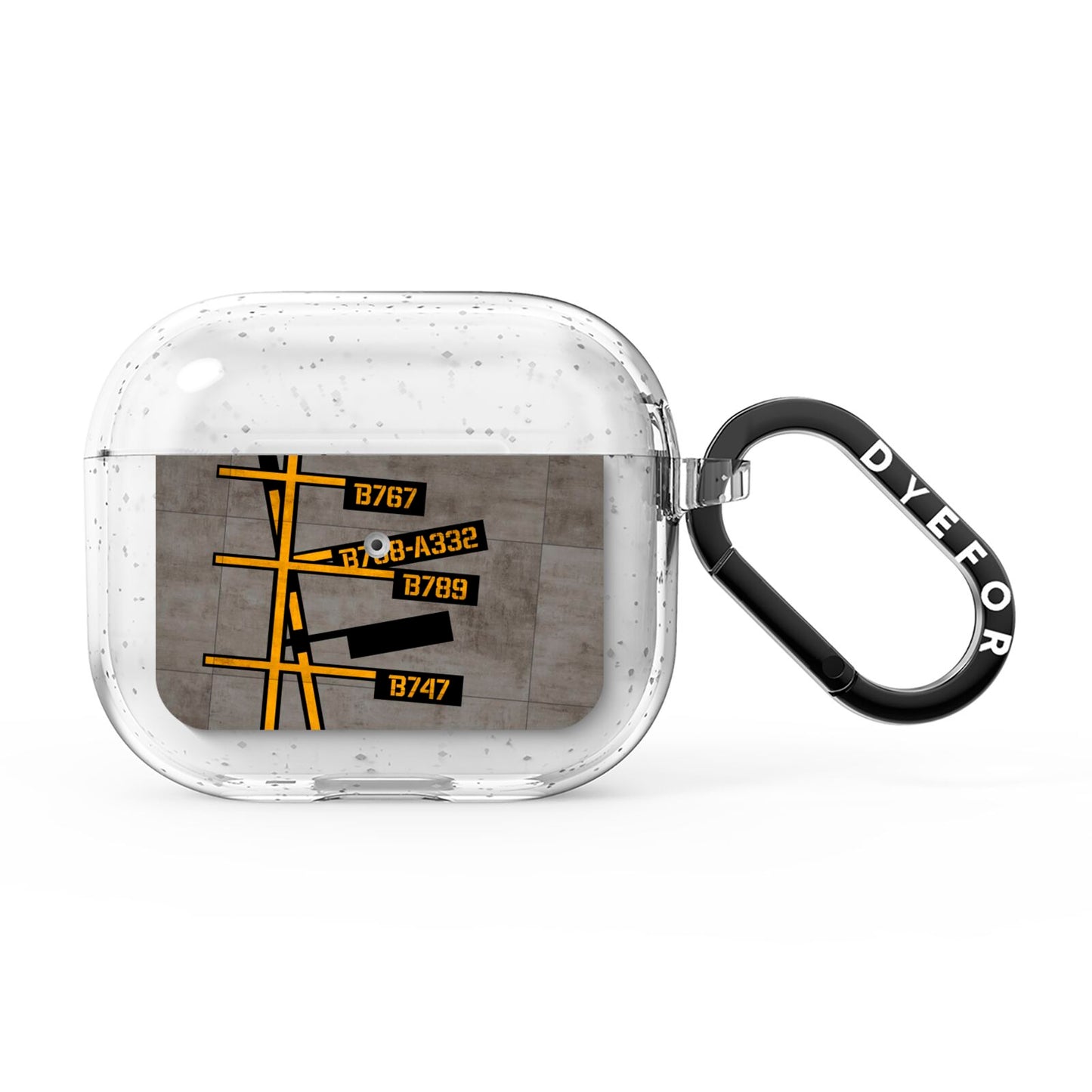 Airport Parking Markings AirPods Glitter Case 3rd Gen