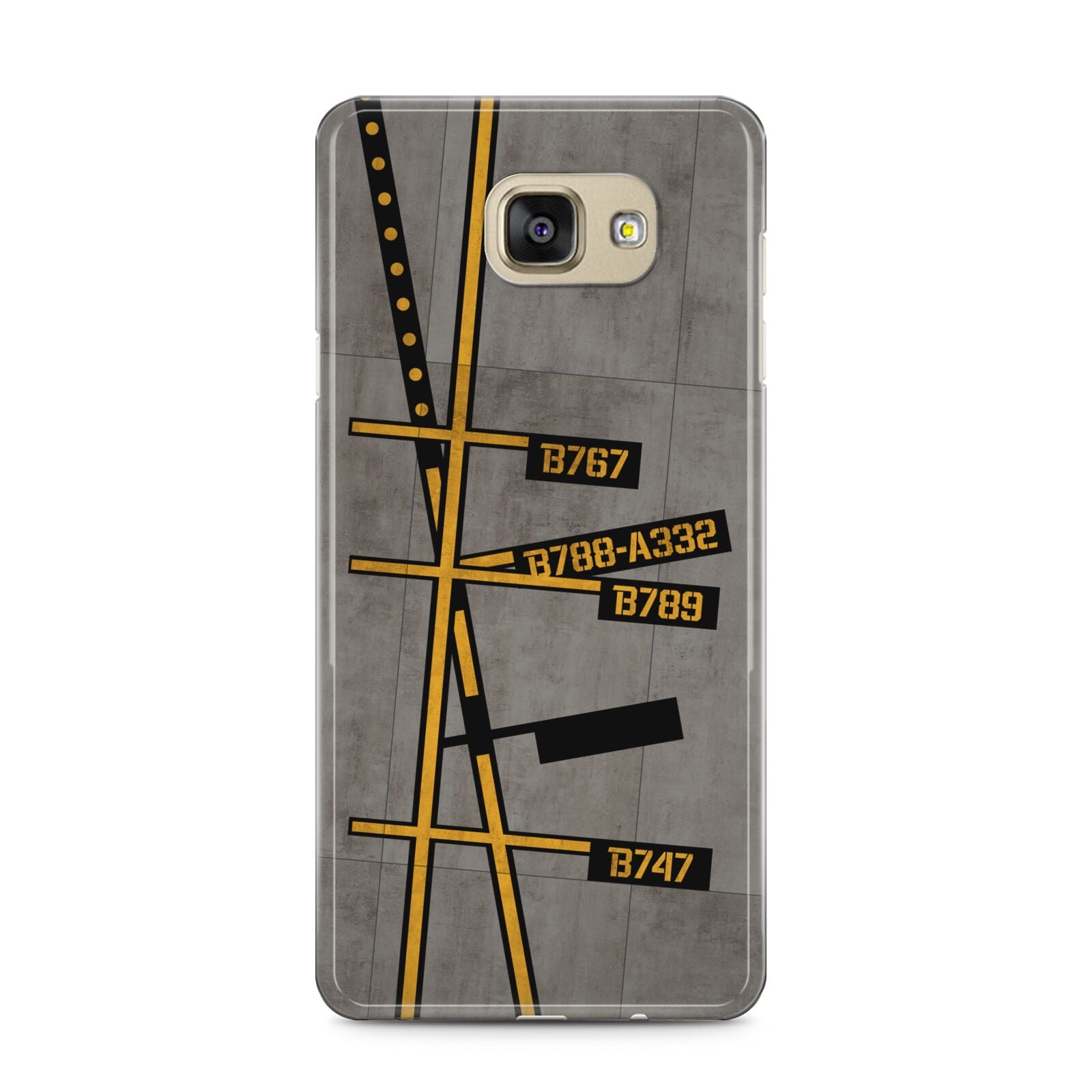 Airport Parking Markings Samsung Galaxy A5 2016 Case on gold phone