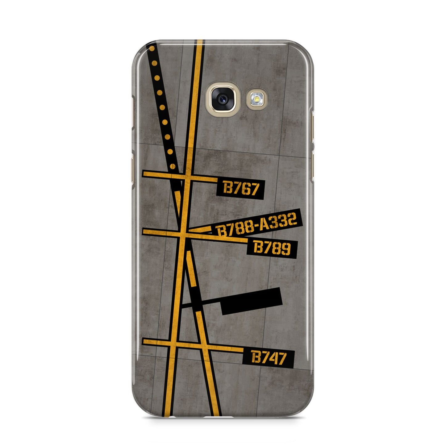 Airport Parking Markings Samsung Galaxy A5 2017 Case on gold phone