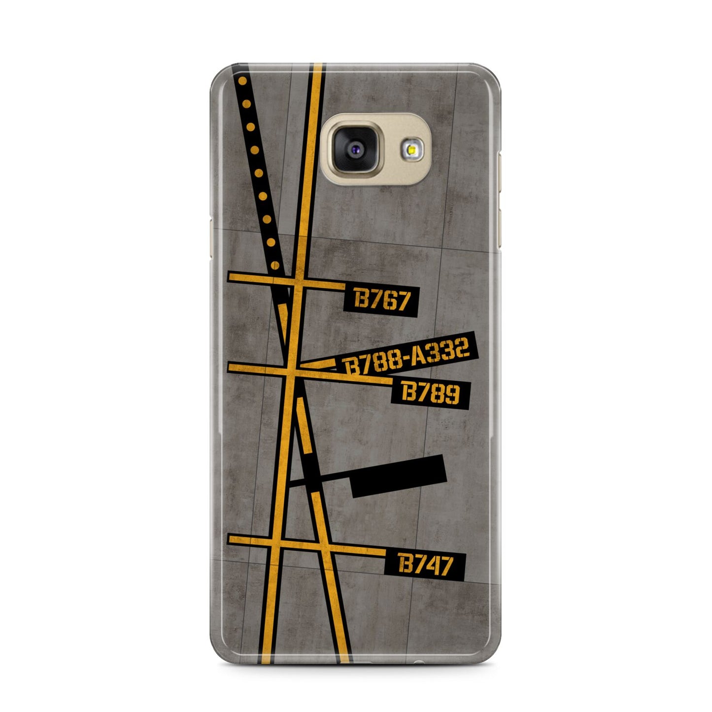 Airport Parking Markings Samsung Galaxy A7 2016 Case on gold phone