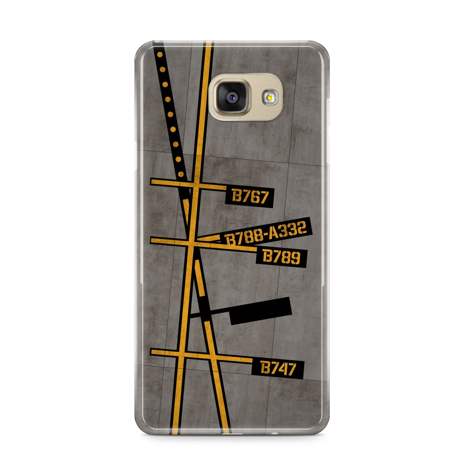 Airport Parking Markings Samsung Galaxy A9 2016 Case on gold phone