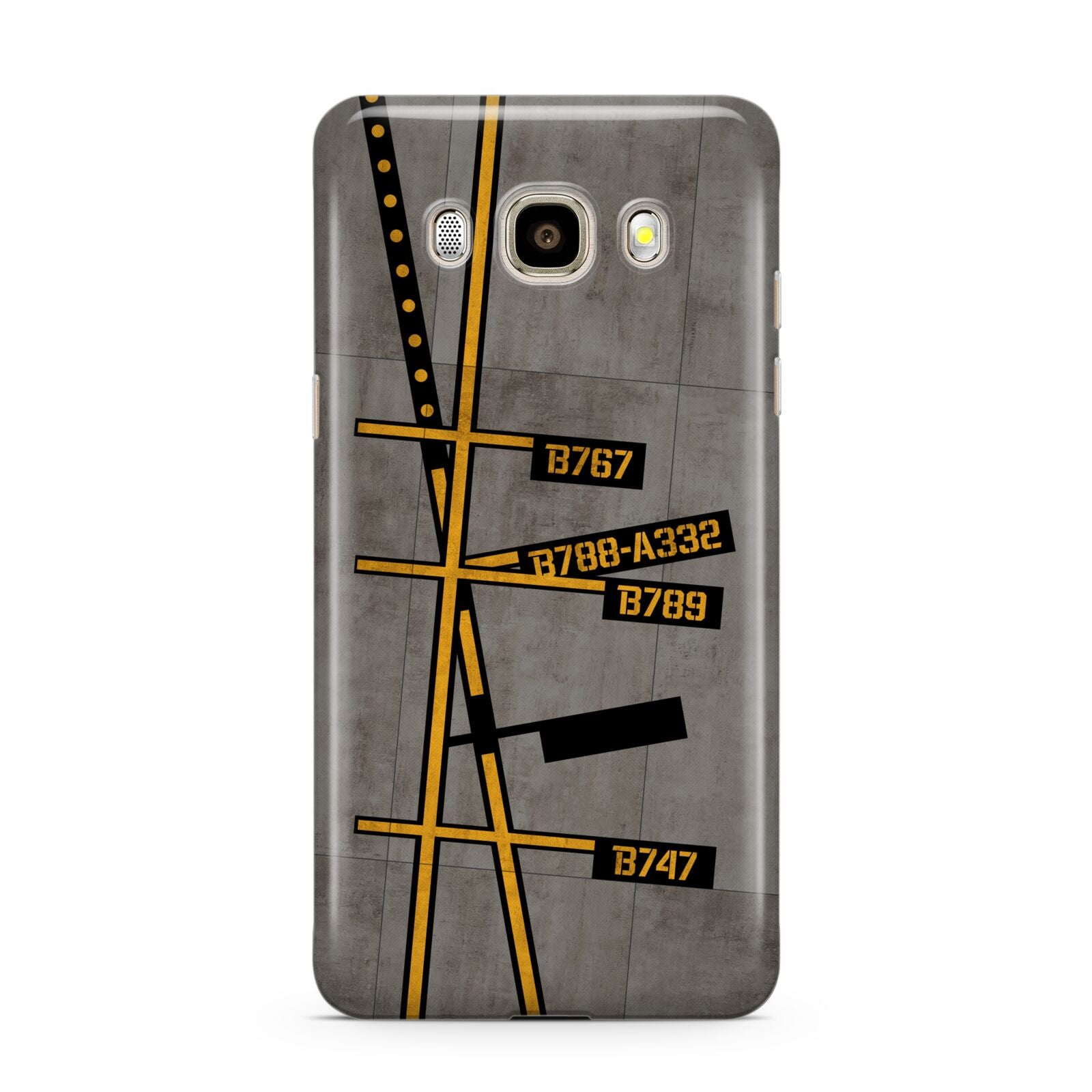 Airport Parking Markings Samsung Galaxy J7 2016 Case on gold phone