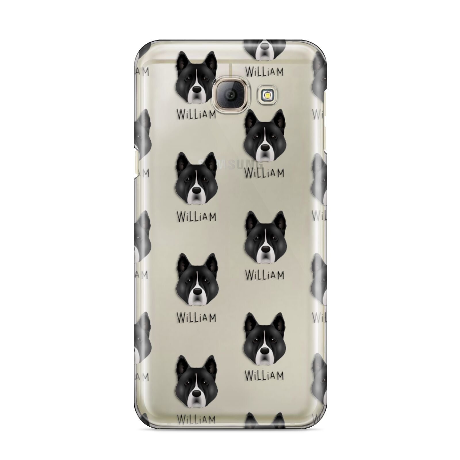 Akita Icon with Name Samsung Galaxy A8 2016 Case