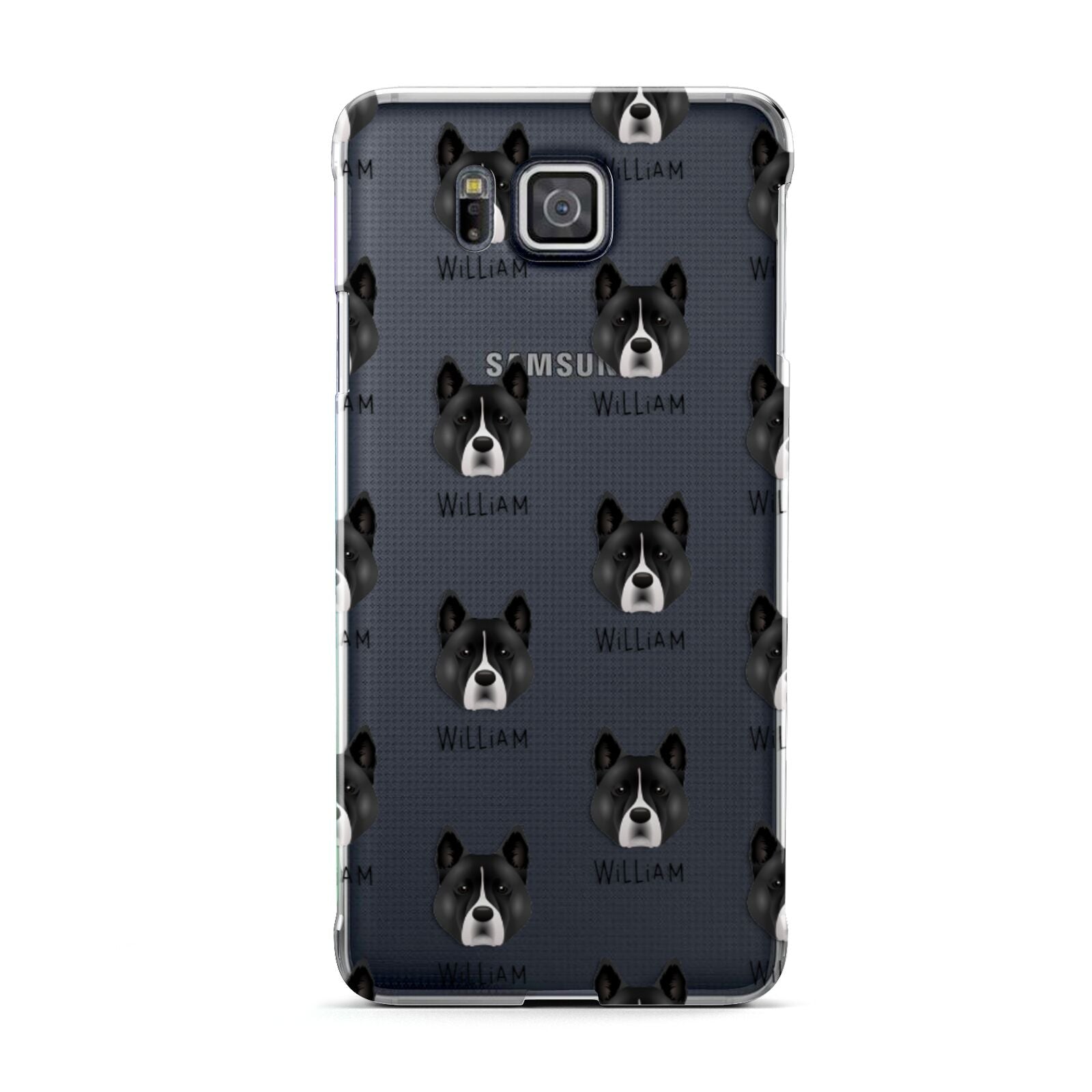 Akita Icon with Name Samsung Galaxy Alpha Case