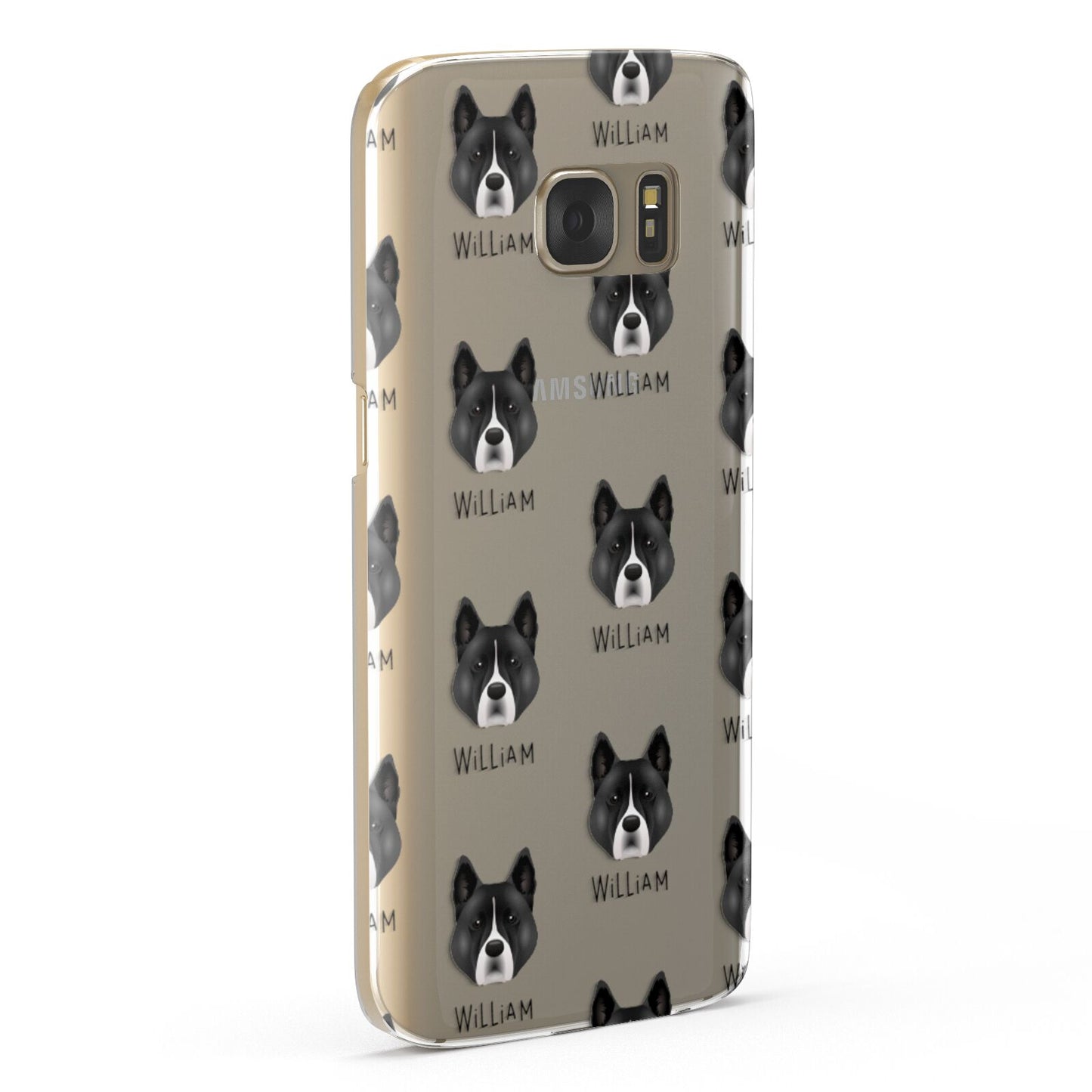 Akita Icon with Name Samsung Galaxy Case Fourty Five Degrees