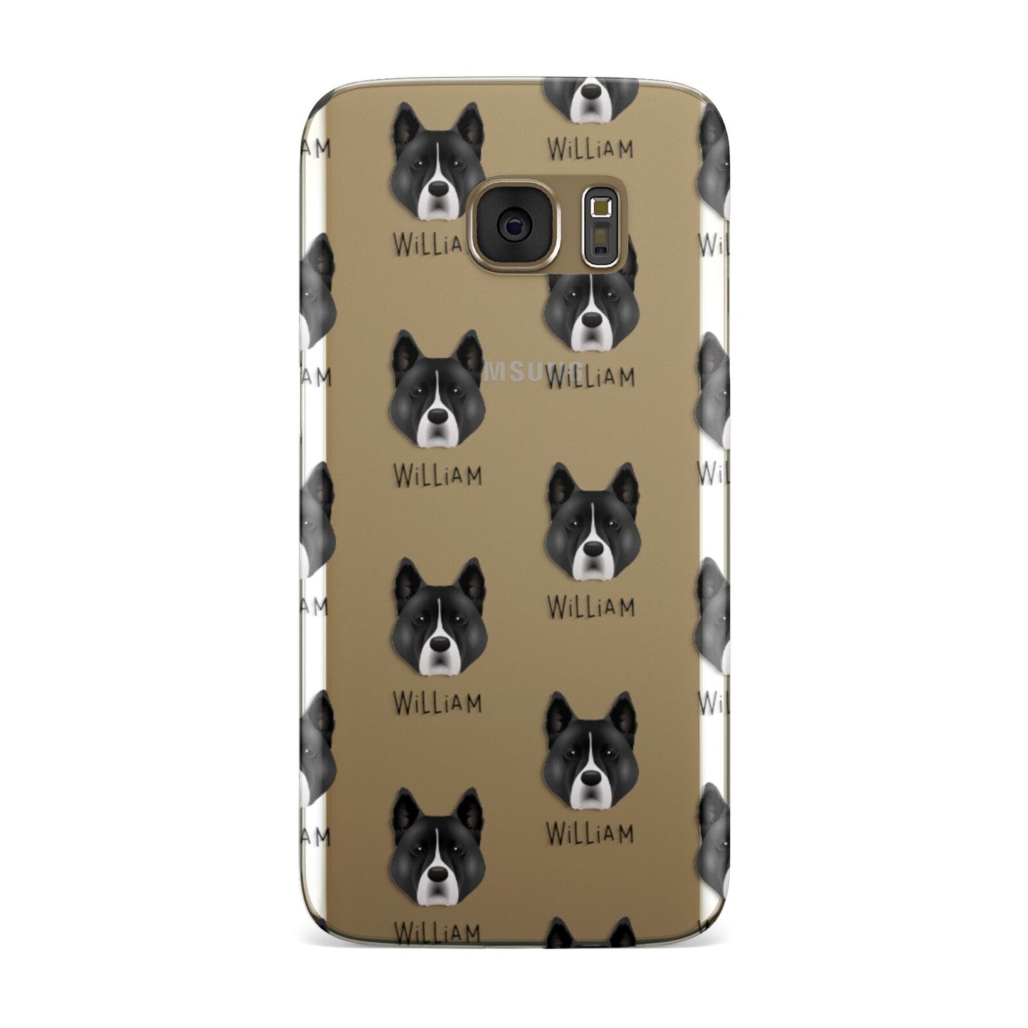 Akita Icon with Name Samsung Galaxy Case