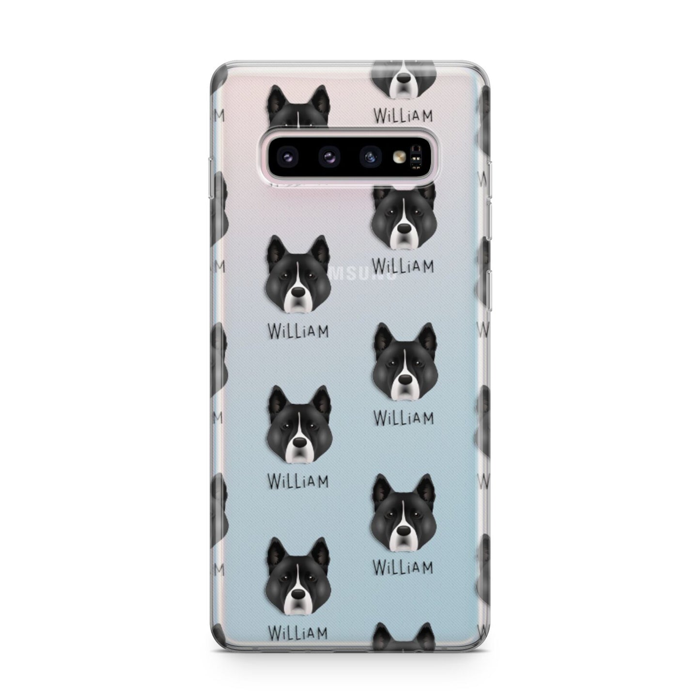 Akita Icon with Name Samsung Galaxy S10 Plus Case