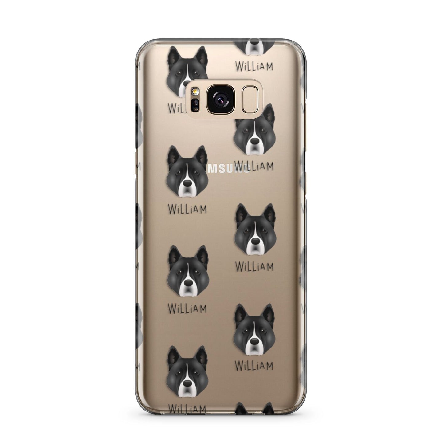 Akita Icon with Name Samsung Galaxy S8 Plus Case