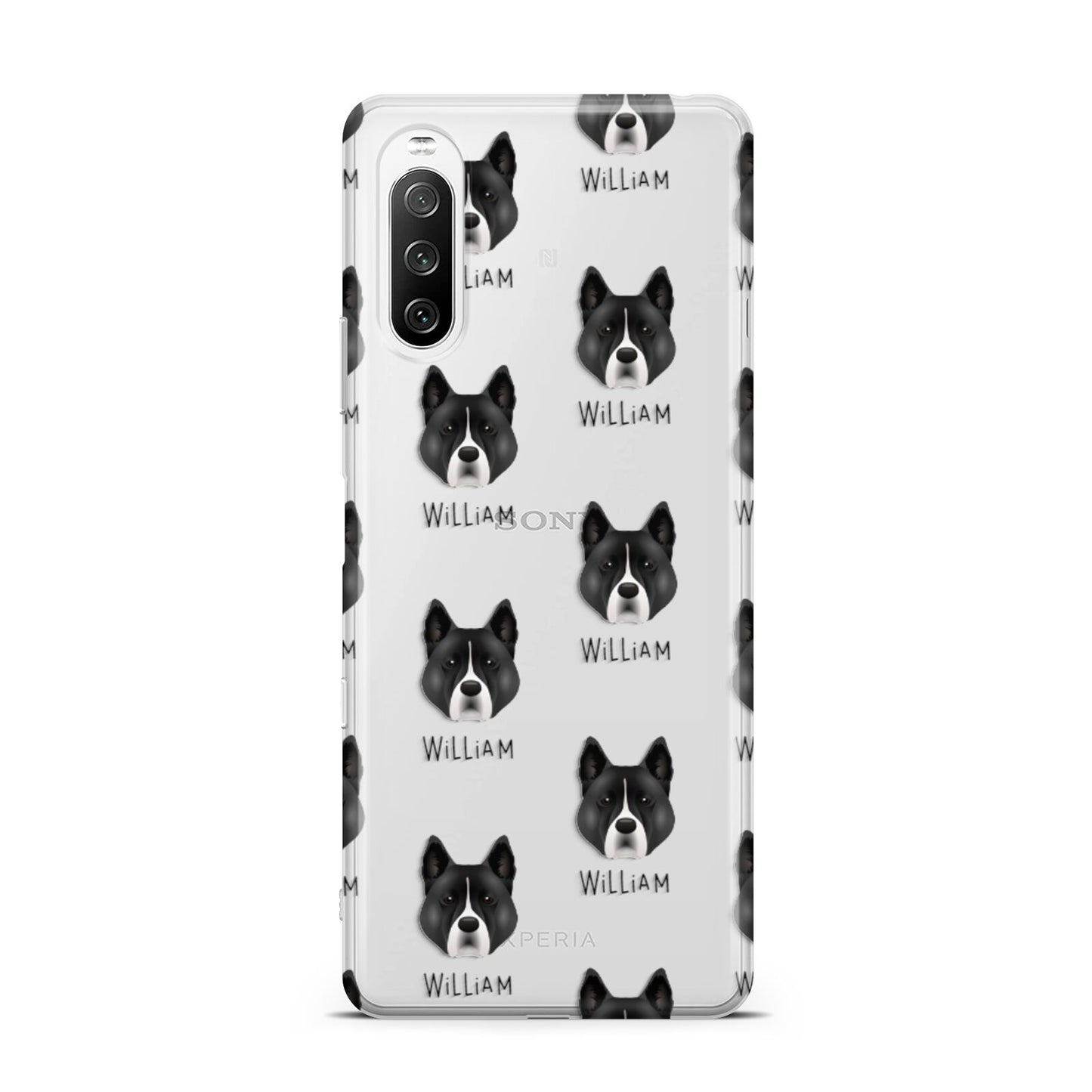 Akita Icon with Name Sony Xperia 10 III Case