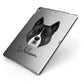 Akita Personalised Apple iPad Case on Grey iPad Side View