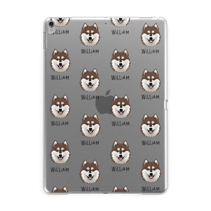 Alaskan Klee Kai Icon with Name Apple iPad Silver Case