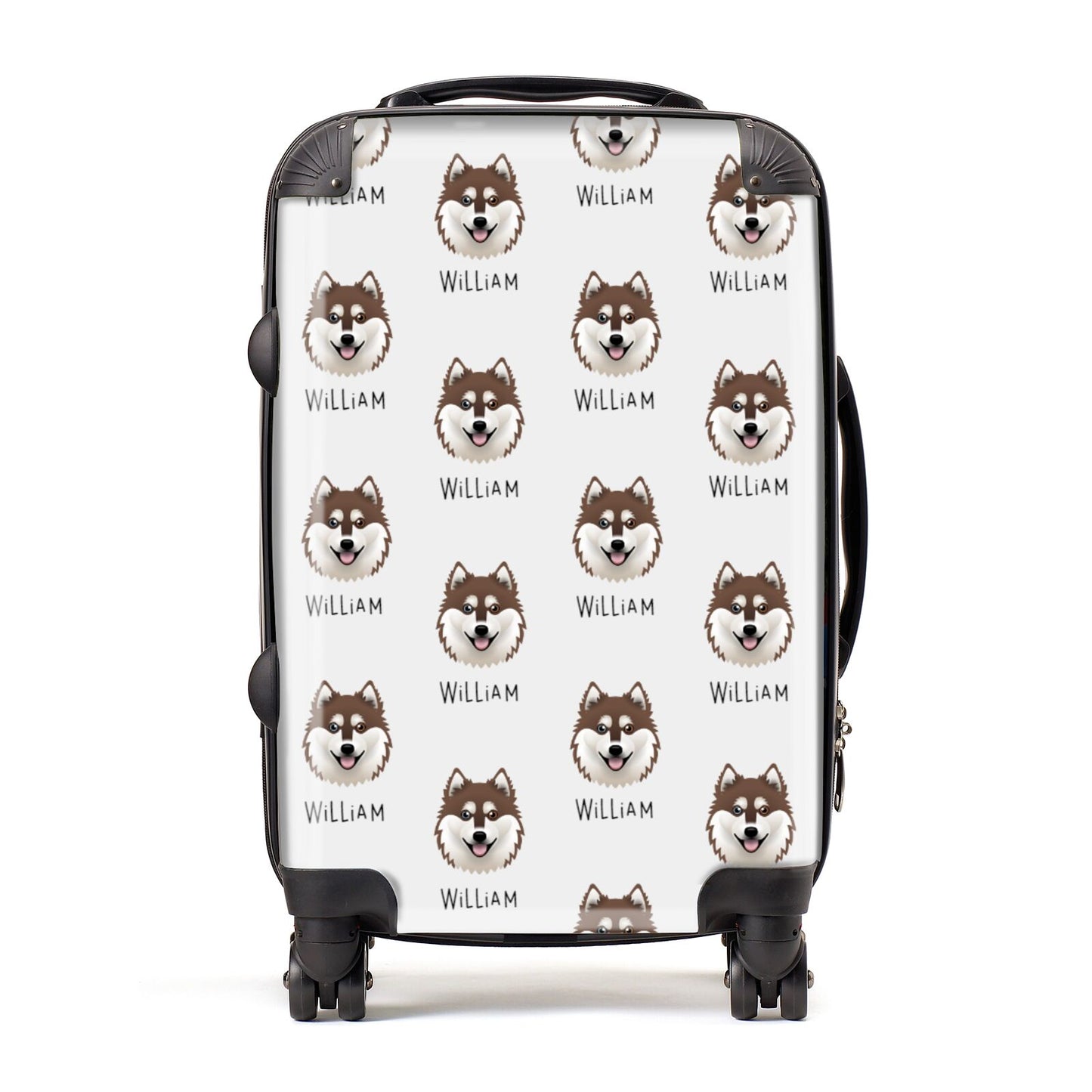 Alaskan Klee Kai Icon with Name Suitcase