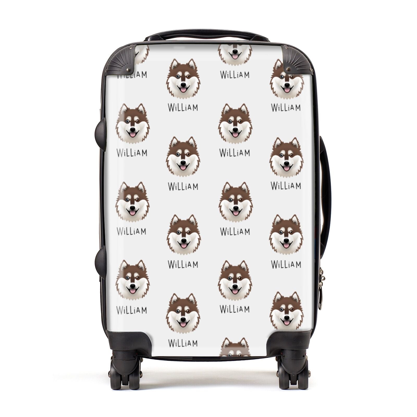 Alaskan Klee Kai Icon with Name Suitcase