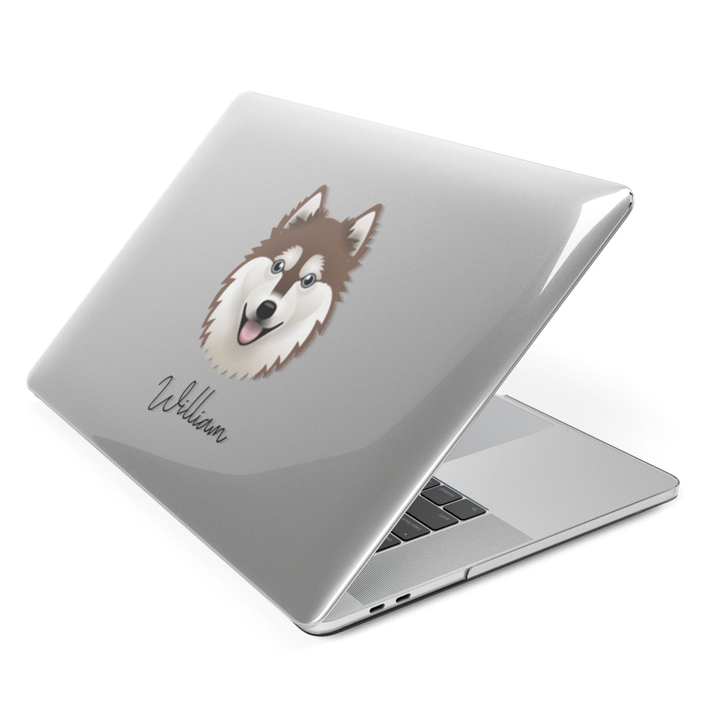 Alaskan Klee Kai Personalised Apple MacBook Case Side View